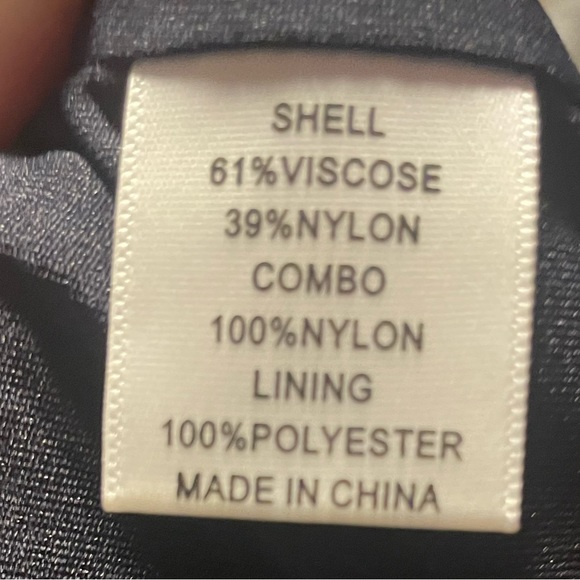 Adriana Papell Navy Eyelash Lace Cocktail Dress - Picture 3 of 4